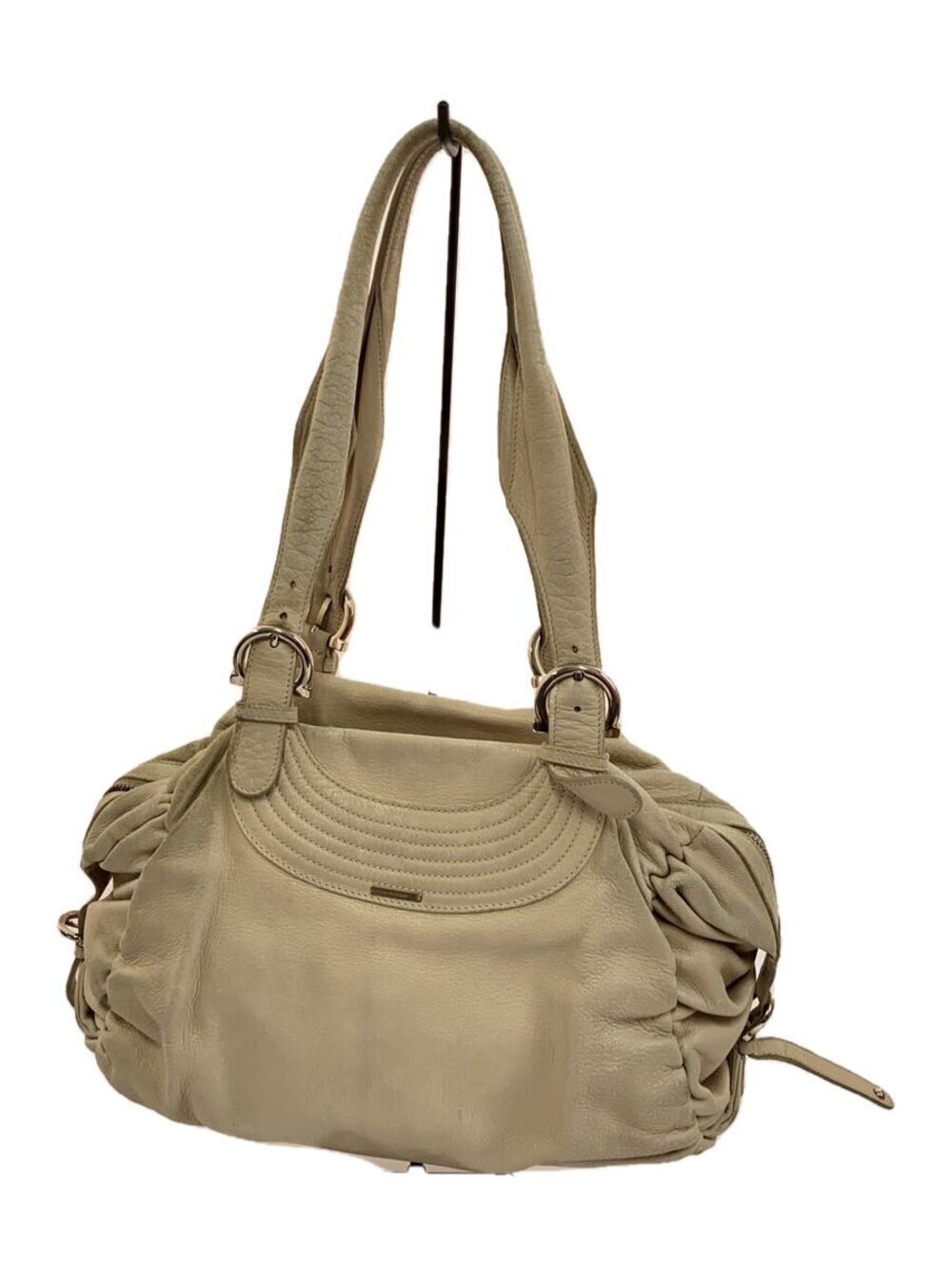 Salvatore Ferragamo Handbag Leather Cream